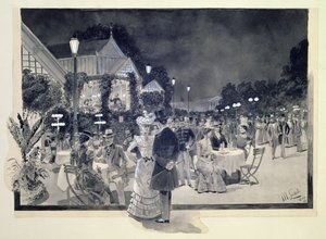 In the Public Gardens, Vienna by Moritz Ledeli